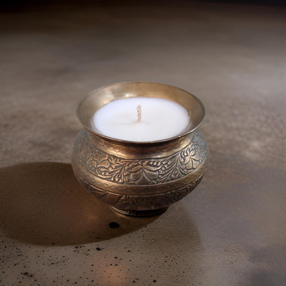 mini indian bowl candle