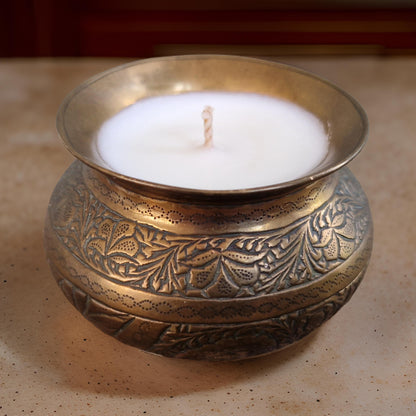 mini indian bowl candle