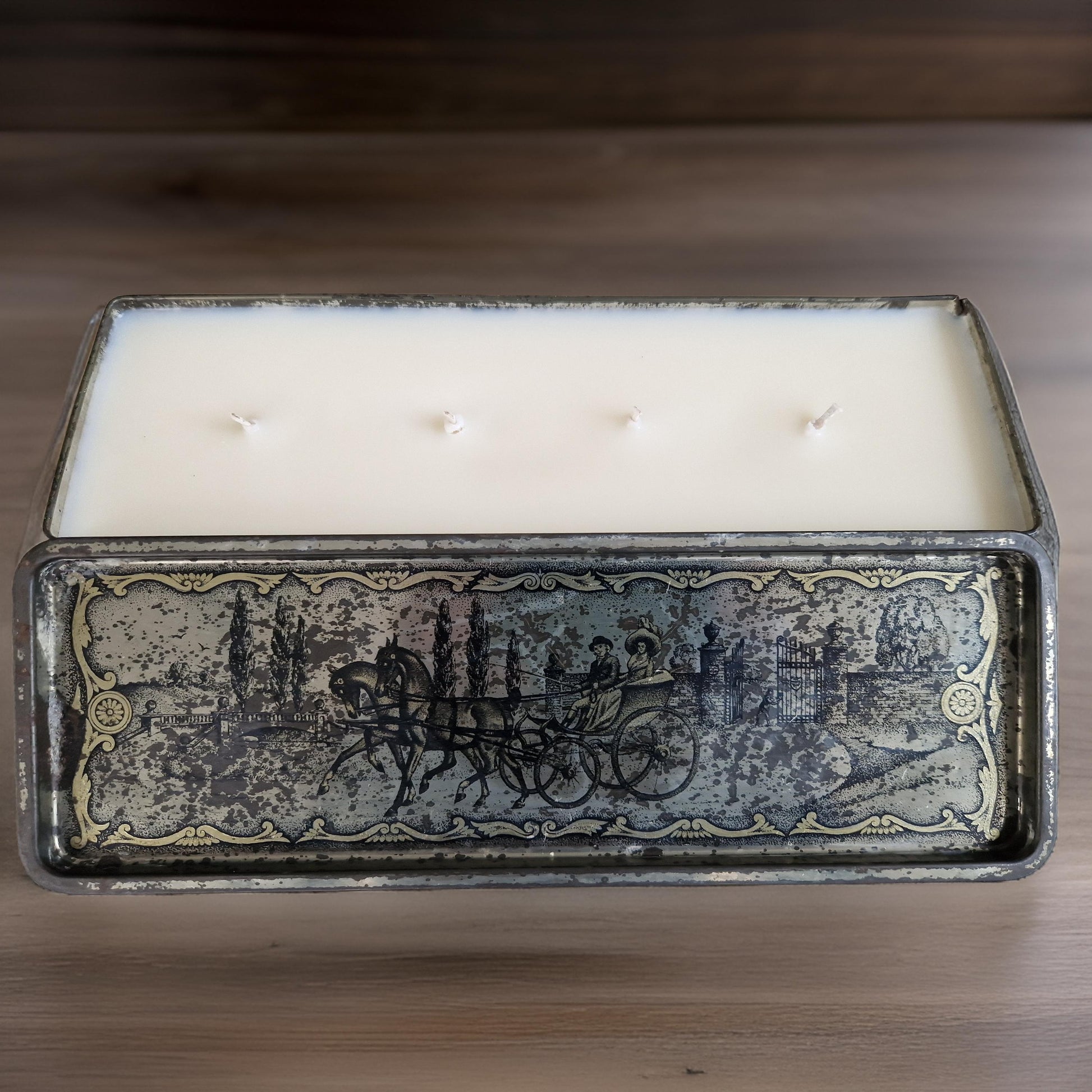 Vintage Victorian Tin Candle