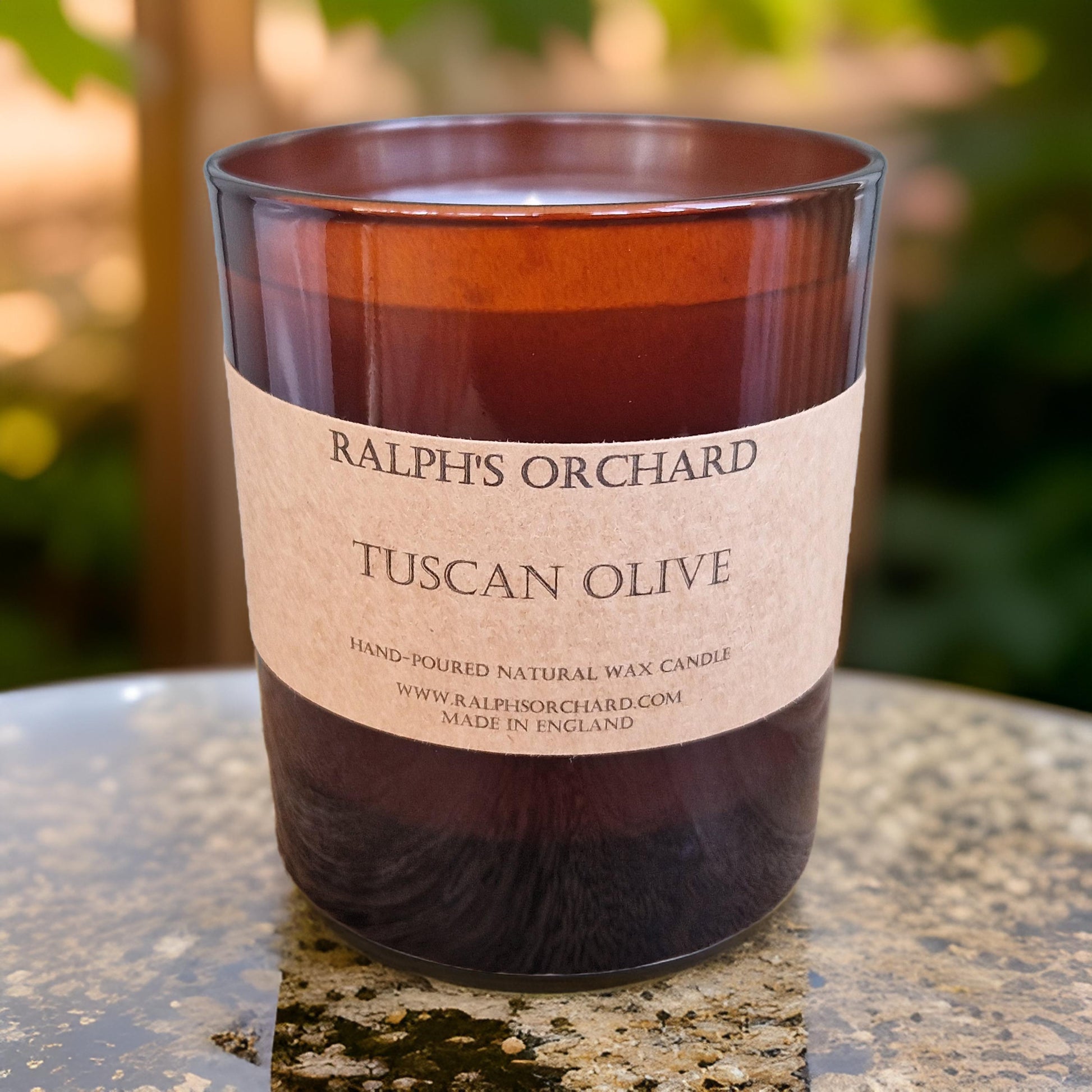 Tuscan olive scented soy candle