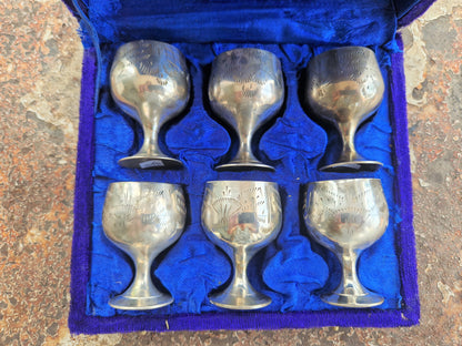 Repurposed Vintage Goblet Candles - Wellness Gift Set