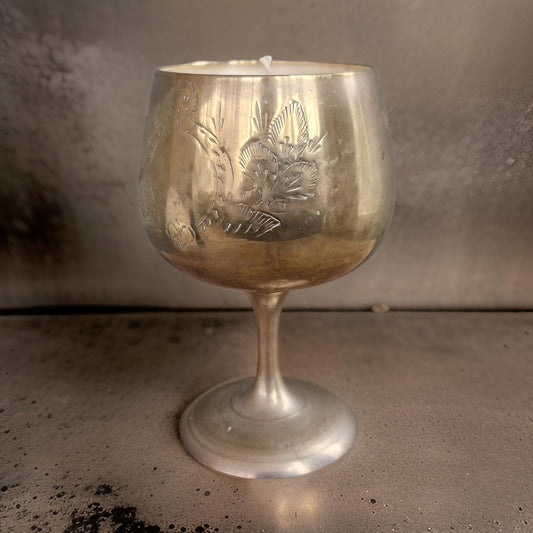 golden goblet candles