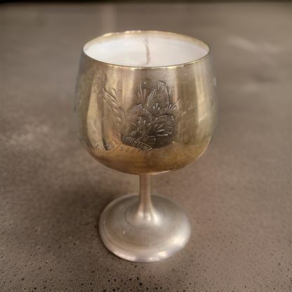 golden goblet candles