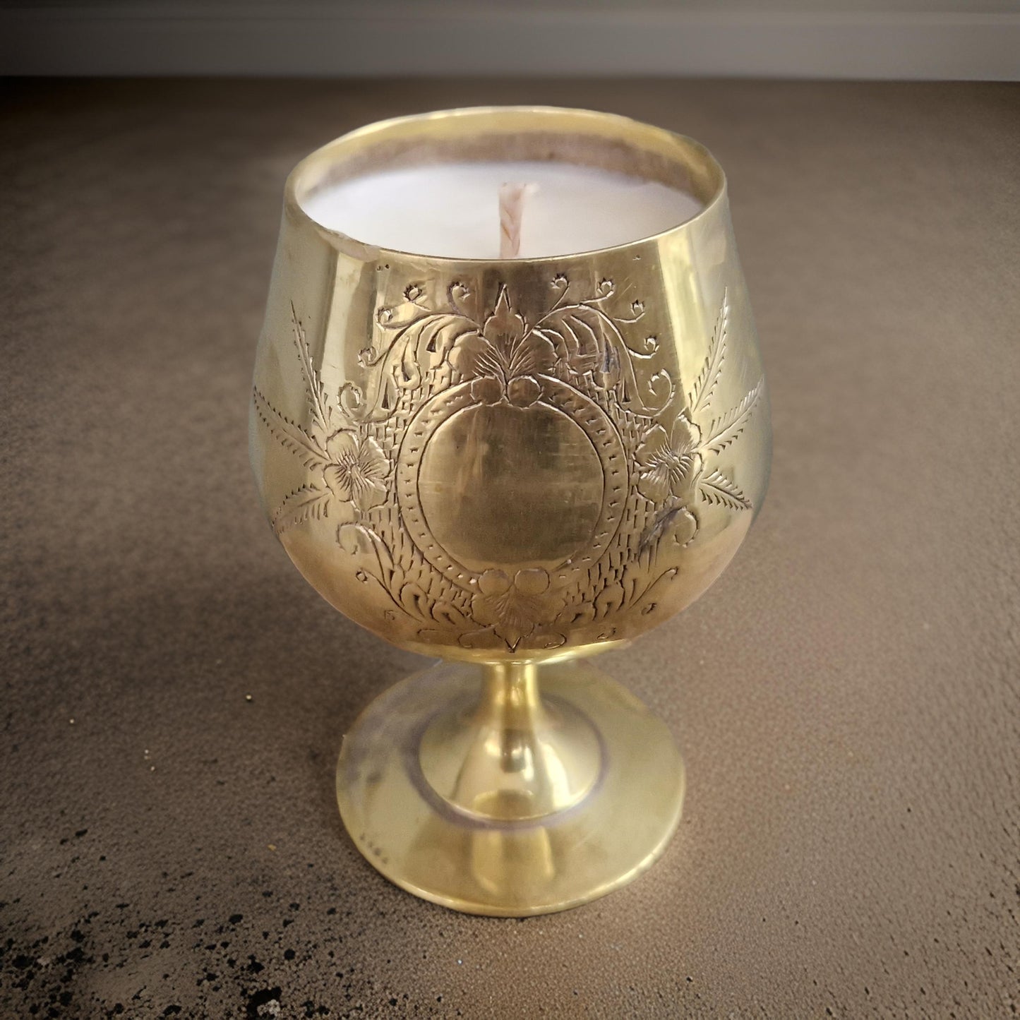 golden goblet candles