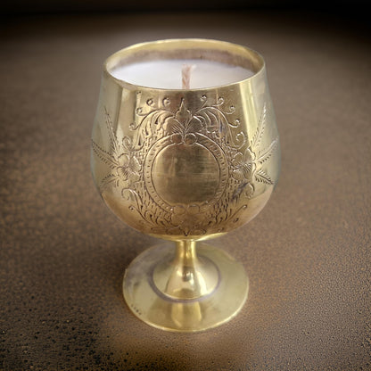 golden goblet candles