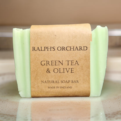 Green Tea & Olive handmade soap bar