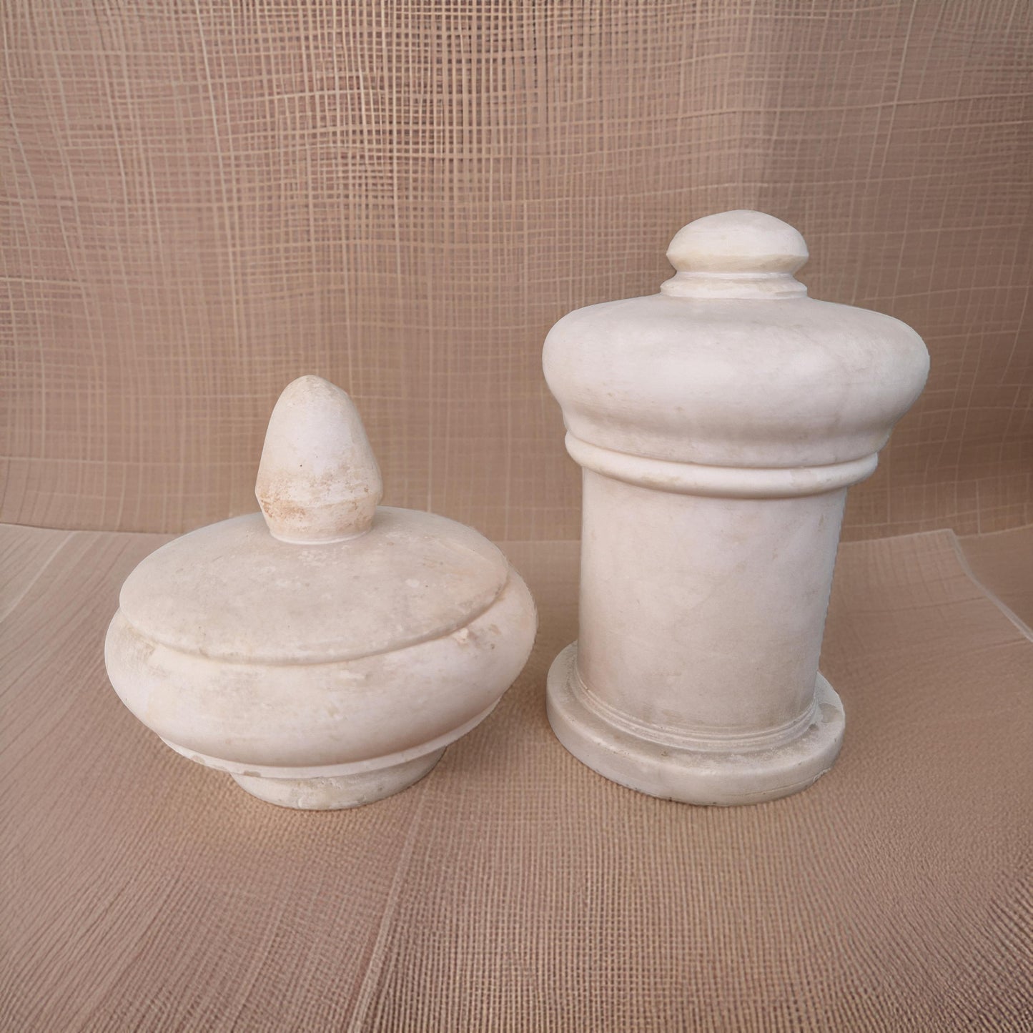 lidded marble scented candles