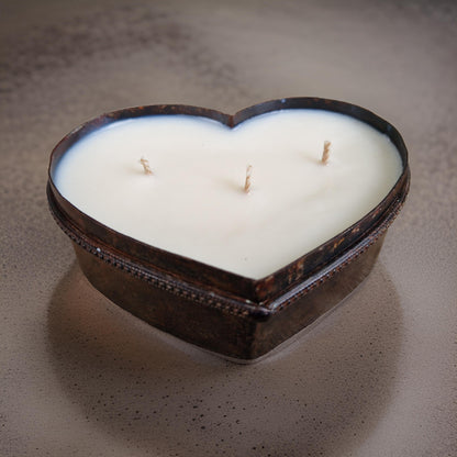 Heart shaped candle