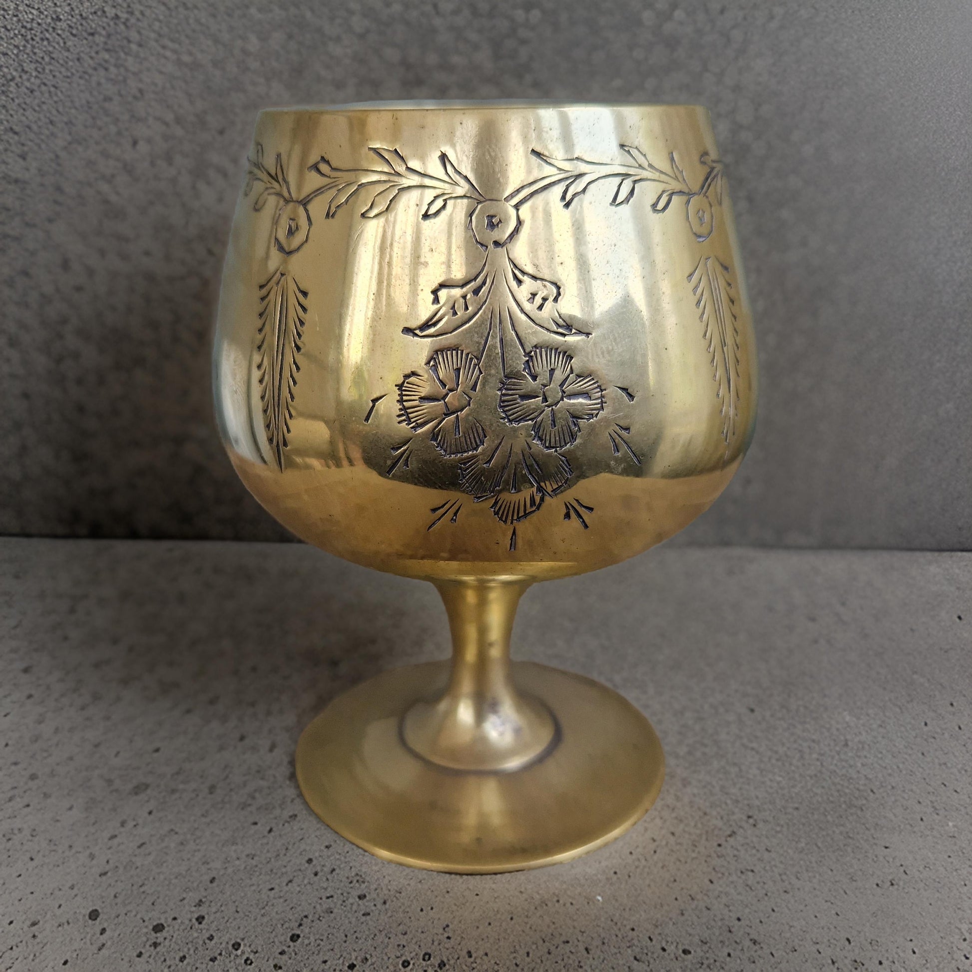 bronze goblet candle