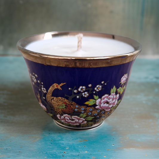 Little Peacock Cup Candles | Wild Fig & Oakmoss Fragrance