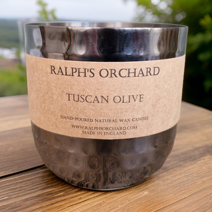 Tuscan olive scented soy candle