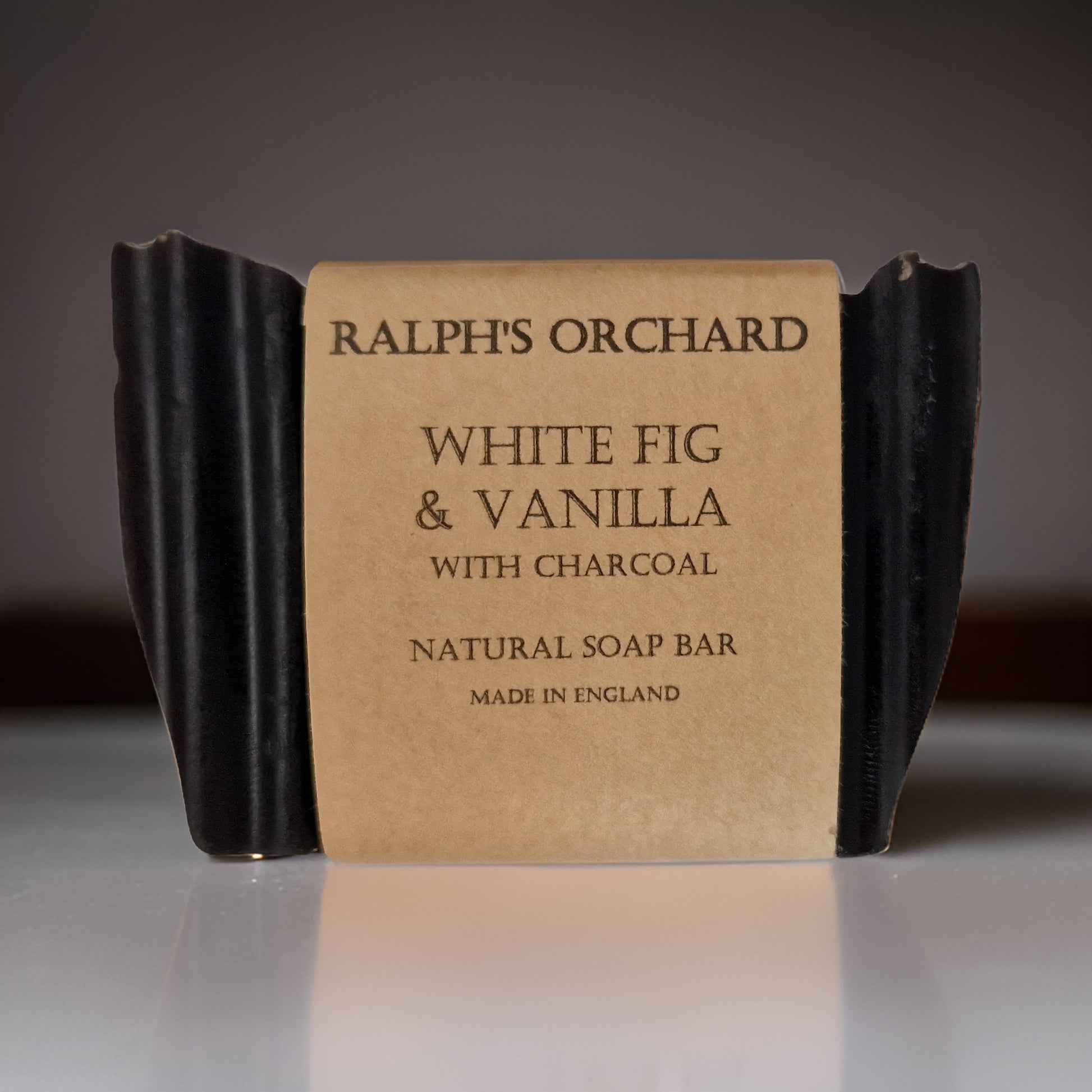 white fig & vanilla charcoal soap